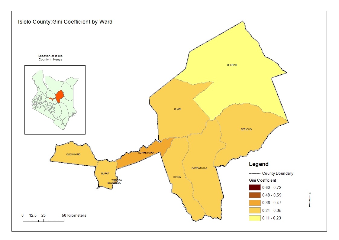 Isiolo gini coefficient